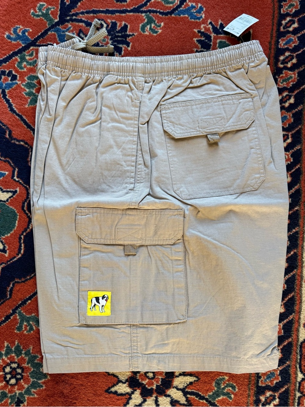 Big Dogs light tan Cargo Pocket Drawstring Shorts